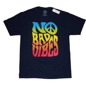 DOM It's About the Art NO BAD VIBES Graphic Tee Unisex Men's Large NWT